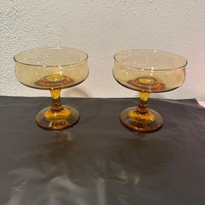 Vintage amber glassware